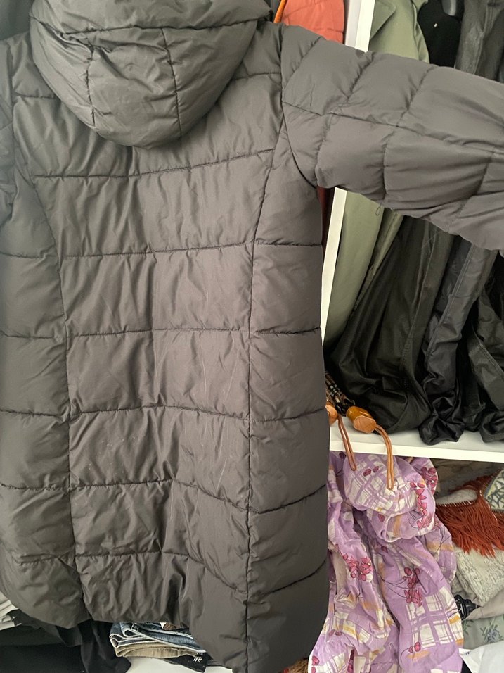 H&M Uzun Pofuduk Kadın Mont - Görsel 5