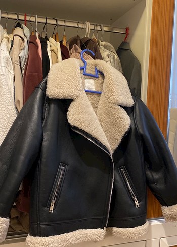 Kahverengi Kürklü Deri Kadın Ceket - Görsel 2