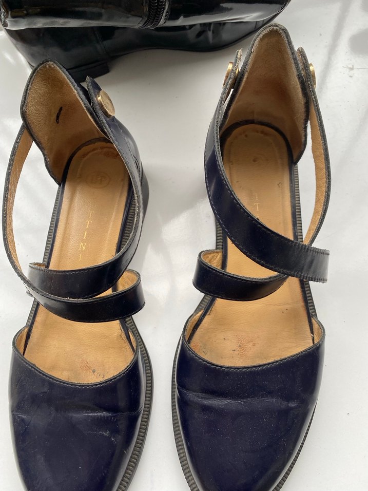 Mavi Tokalı Kadın Klasik Ayakkabı - Görsel 5