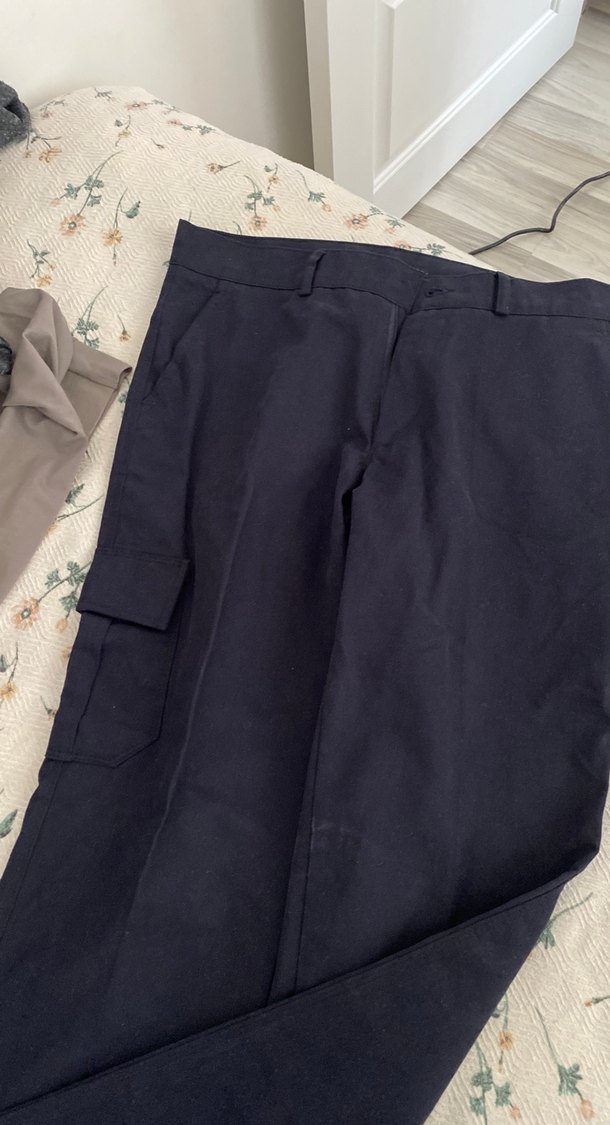 Siyah Regular Fit Kumaş Pantolon - Görsel 2