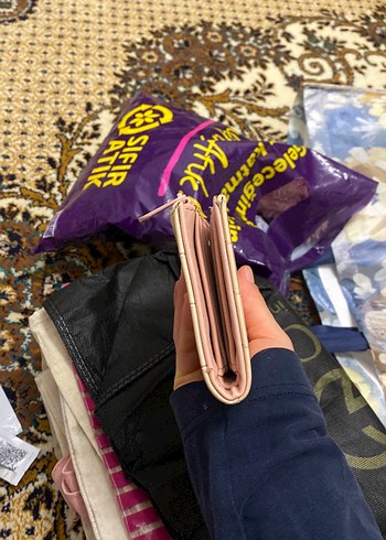 Yılan Desenli Deri Fermuarlı Kadın Cüzdanı - Görsel 6