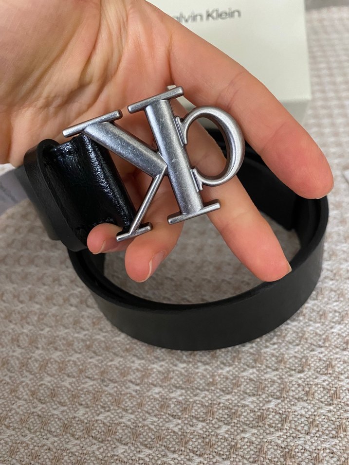 Calvin Klein Siyah Deri Kemer — görsel 2/7