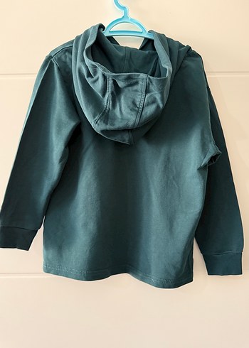 LC Waikiki Erkek Çocuk Mavi Kapüşonlu Sweatshirt