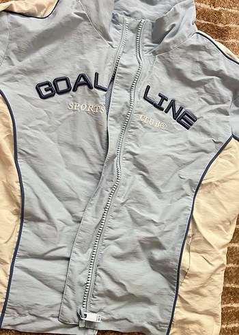 mavi paraşüt kumaş bershka crop ceket - Görsel 3