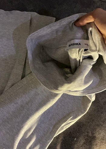 Bershka Bershka gri İspanyol paça takım