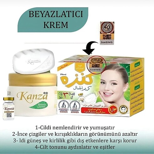 Kanza güzellik kremi