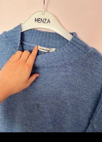 Gri Triko Kadın Kazak - Görsel 2