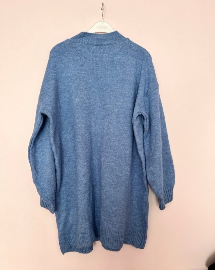 Gri Triko Kadın Kazak - Görsel 3