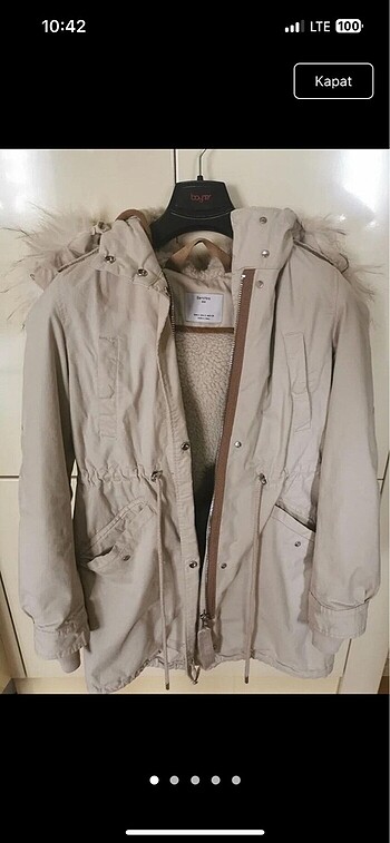 Bershka kadın parka
