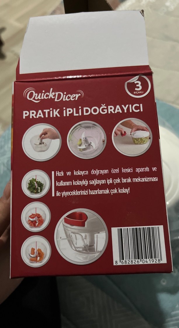 Bordo QuickChef Pratik Doğrayıcı - Görsel 2