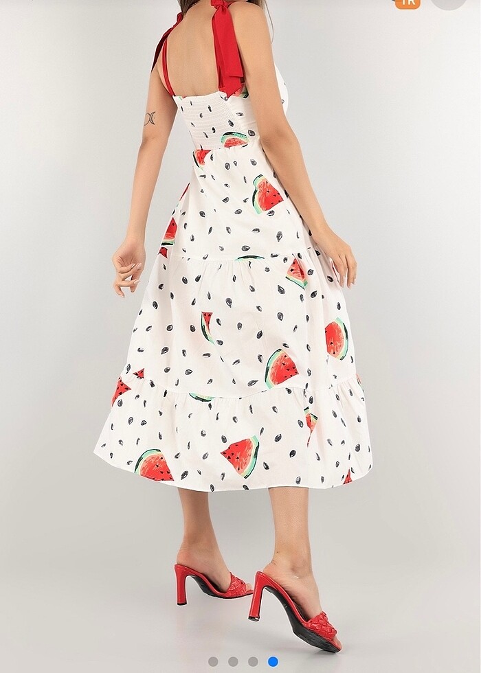 Elbise kol kısmı fiyonklu - Görsel 2