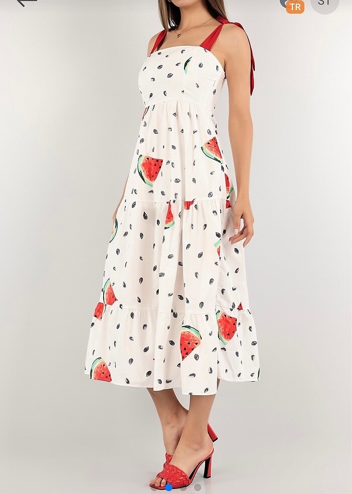 Elbise kol kısmı fiyonklu - Görsel 4