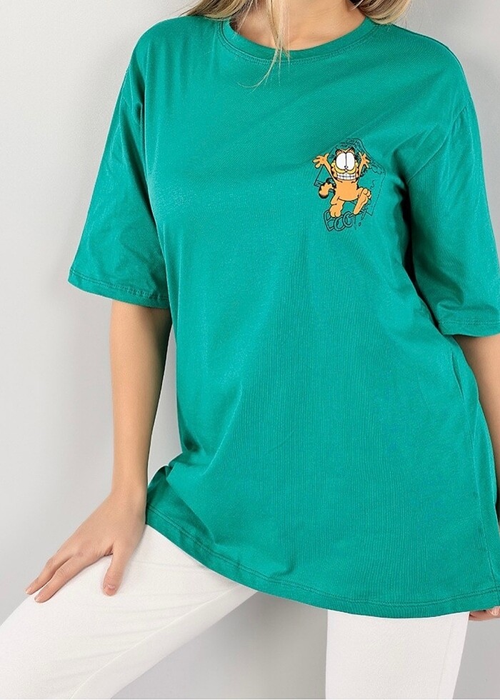 Yeşil renk tşört - Görsel 3