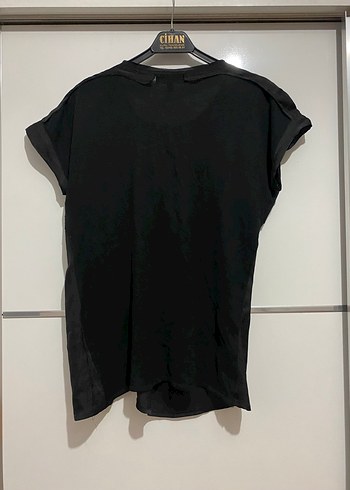 Siyah Fırfırlı Kadın Bluz - Görsel 5