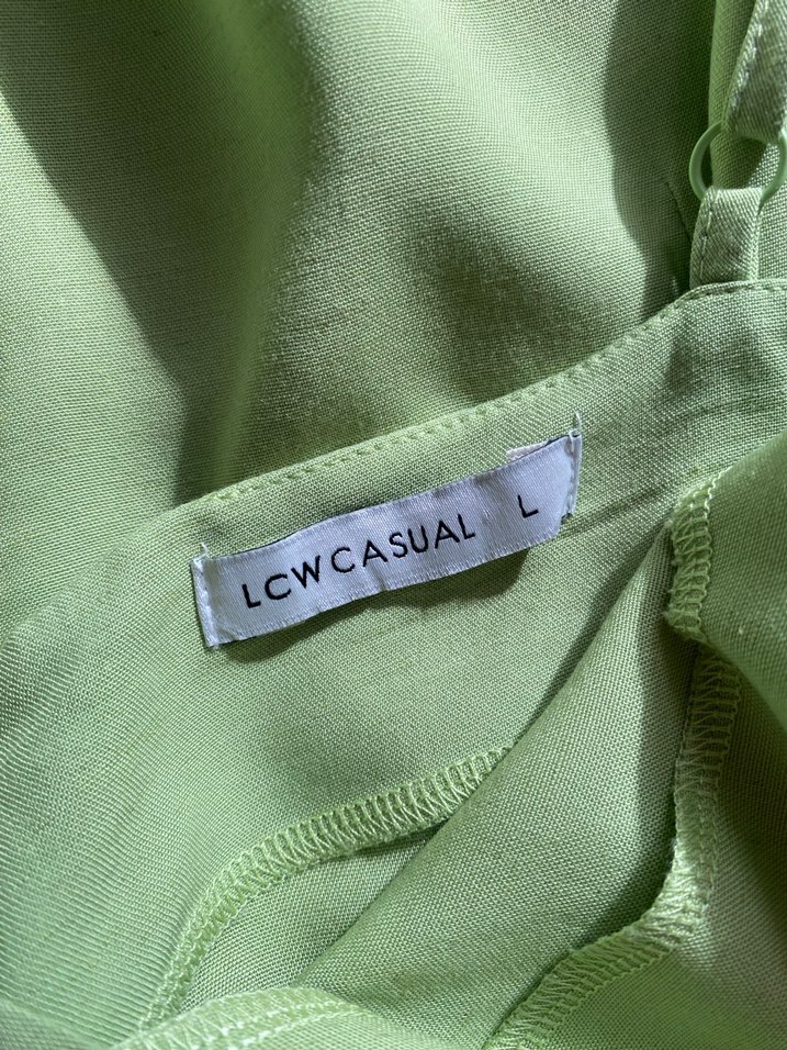 Yazlık Şık ve Zarif Yeşil Mini Elbise - Fermuarlı Model - Görsel 5