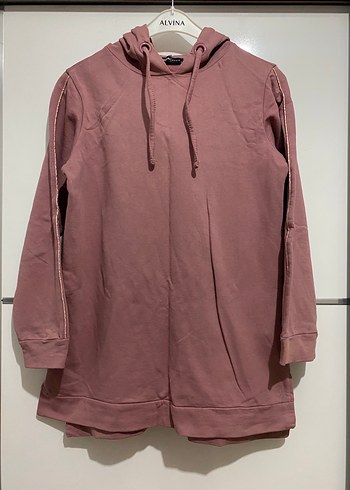 LC Waikiki Gül Kurusu Kapüşonlu Sweatshirt - Görsel 5