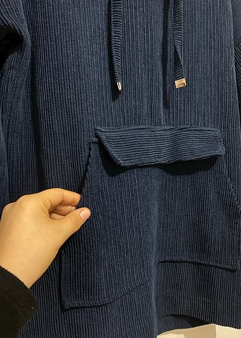 Kapüşonlu Triko Kadın Eşofman Takımı - Görsel 3