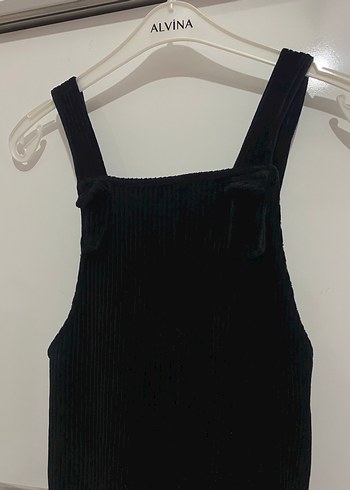 Kız Siyah Kadife Tulum - Görsel 3