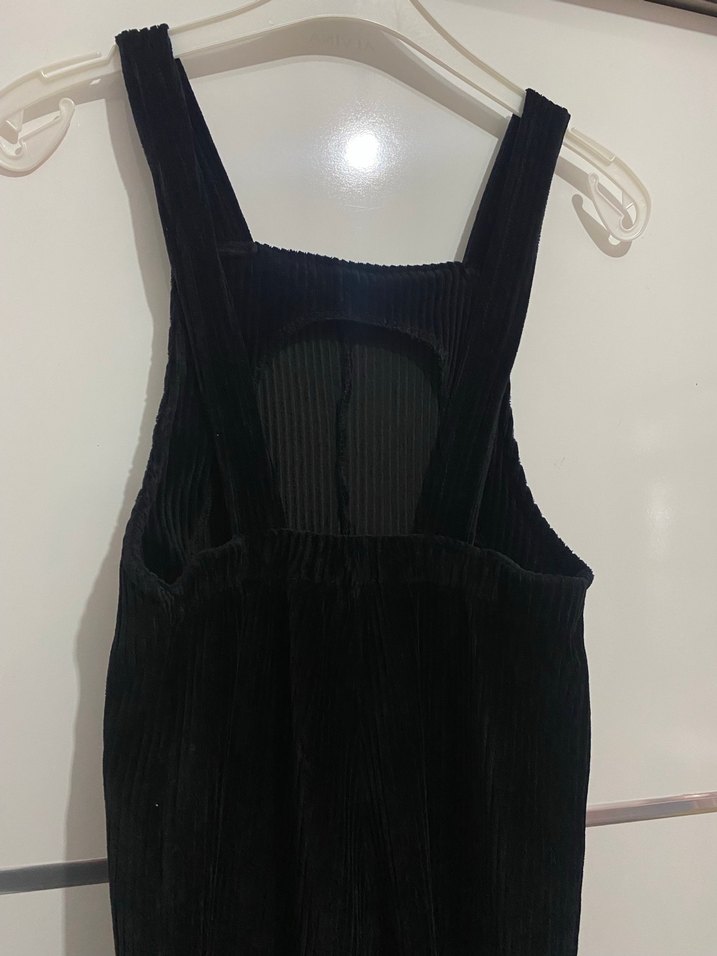 Kız Siyah Kadife Tulum - Görsel 4