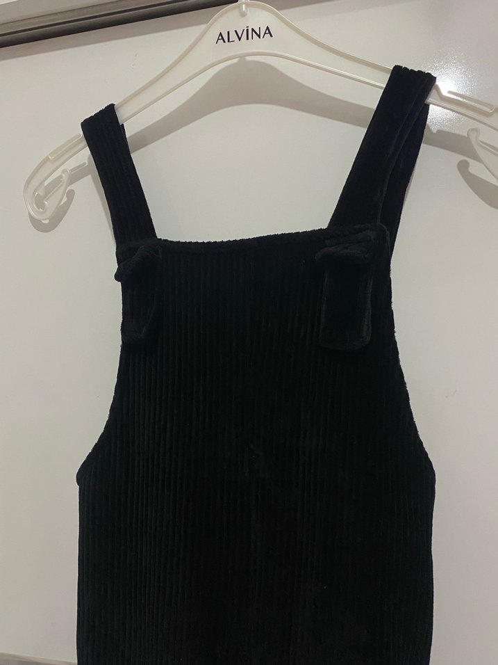 Kız Siyah Kadife Tulum - Görsel 3