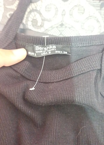 Bershka Siyah İnce Askılı Midi Elbise
