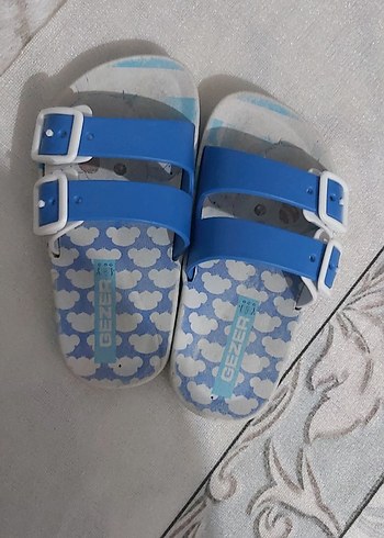 Mavi Bağcıklı Erkek Çocuk Terlik