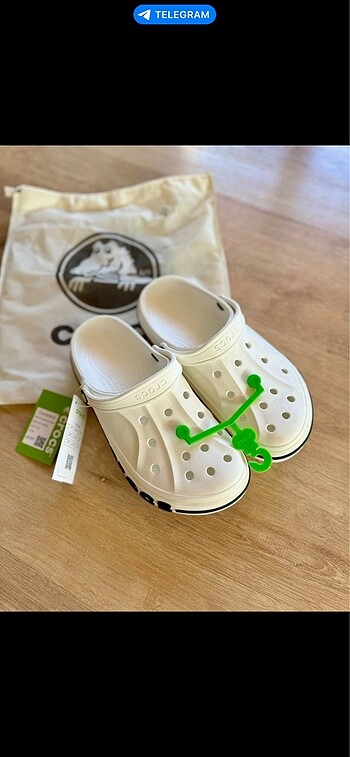 38 Beden Crocs Bayaband Beyaz Siyah