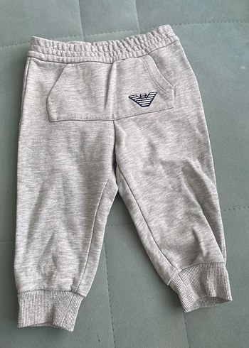 Armani Cocuk Gri Melanj Jogger Pantolon