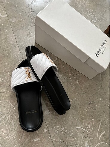 39 Beden YSL bayan 39 numara kullanılmamış terlik