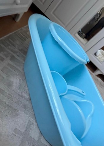 Bebek Banyo Seti - Küvet, Kova ve Kepçe Lazımlık - Görsel 4