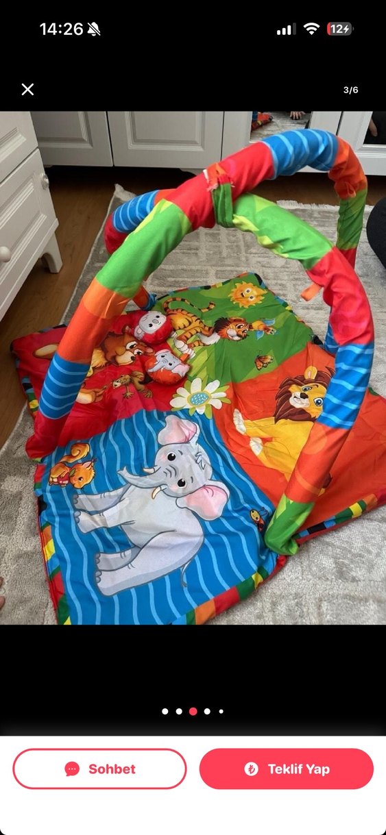 Renkli Bebek Oyun Matı - Görsel 2