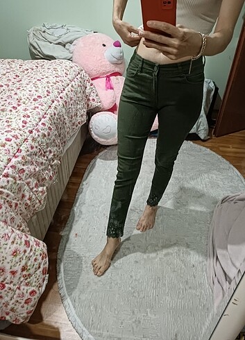 Pantalon haki yeşili 