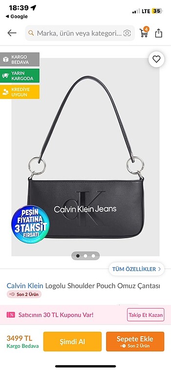 calvin klein canta