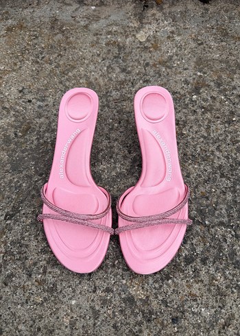Alexander Wang Pembe Stiletto Topuklu Kadin Terlik