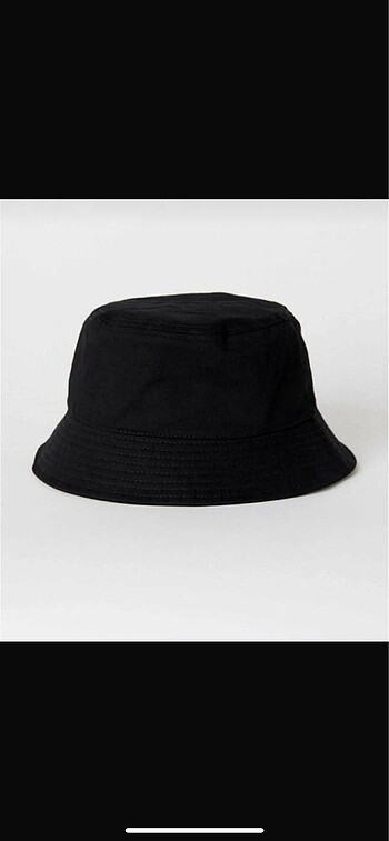 Siyah bucket balıkçı şapkası
