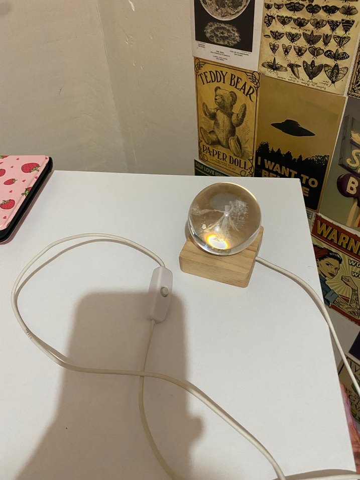 Frozen Mavi Işıklı 3D Küre Masa Lambası - Görsel 3