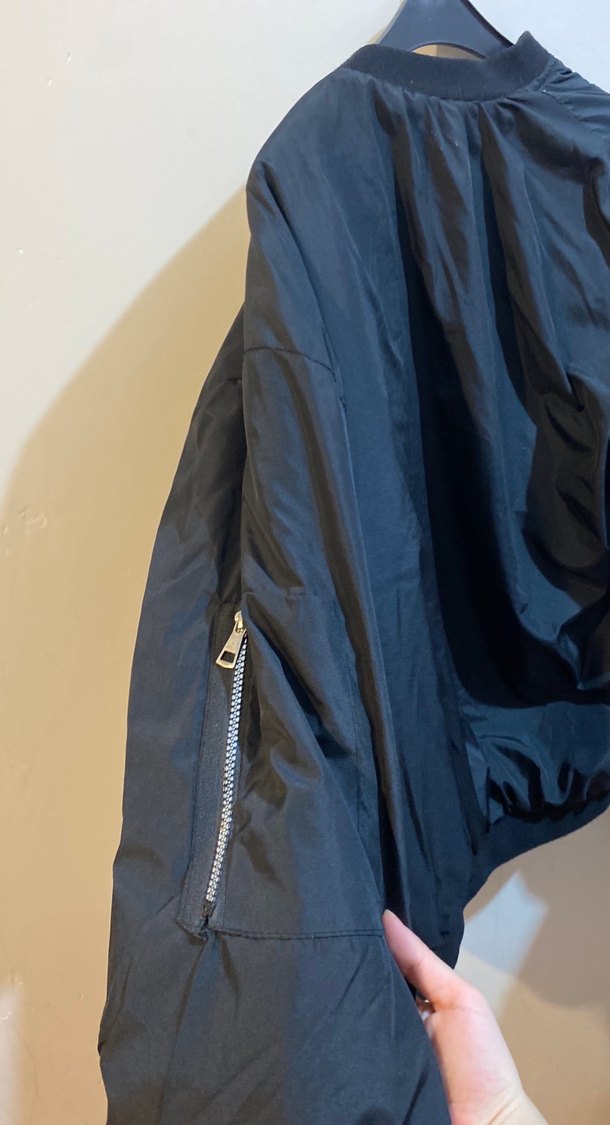 Oversize Kadın Siyah Ceket - Görsel 2