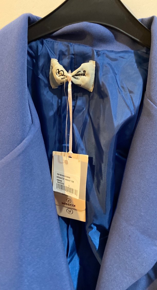 Lacivert Kadın Midi Blazer Takım - Görsel 2