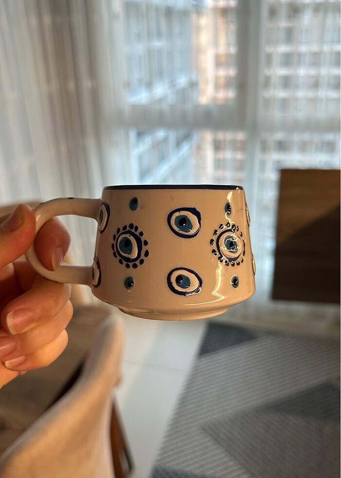 Nazar boncuklu fincan - Görsel 3