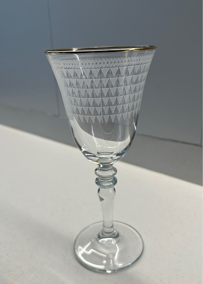 12 li kadeh yaldızlı - Görsel 2