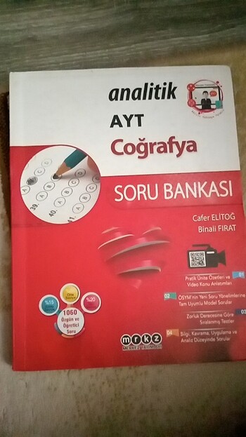 Analitik yayınları Ayt çoğrafya test kitabı