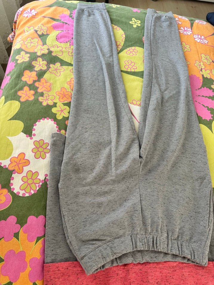 Gri Kız Eşofman Takımı Yumuşak Kumaşlı - Görsel 3