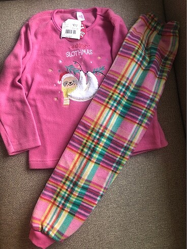 LCW Kız çocuk polar pijama takımı