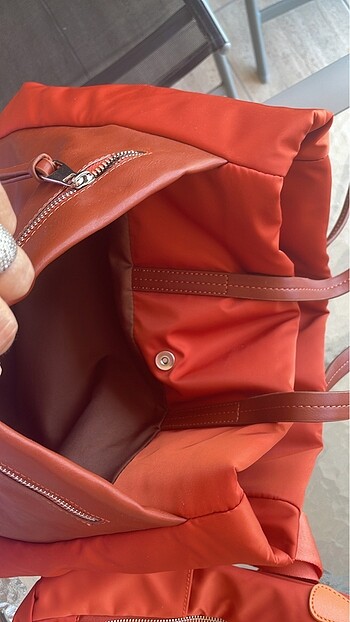  Beden turuncu Renk Jacqueline marka ithal kol çantası