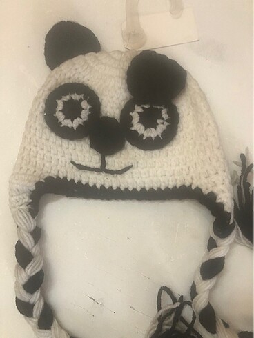 Panda bebek şapka