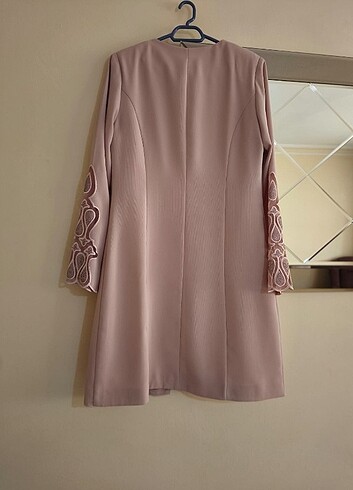 Toz pembe tunik ikili - Görsel 2
