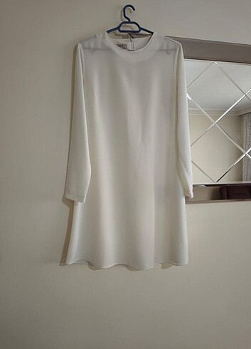 Toz pembe tunik ikili - Görsel 4