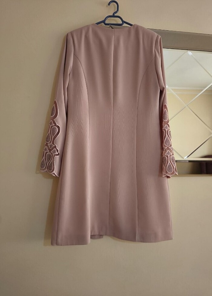 Toz pembe tunik ikili - Görsel 2