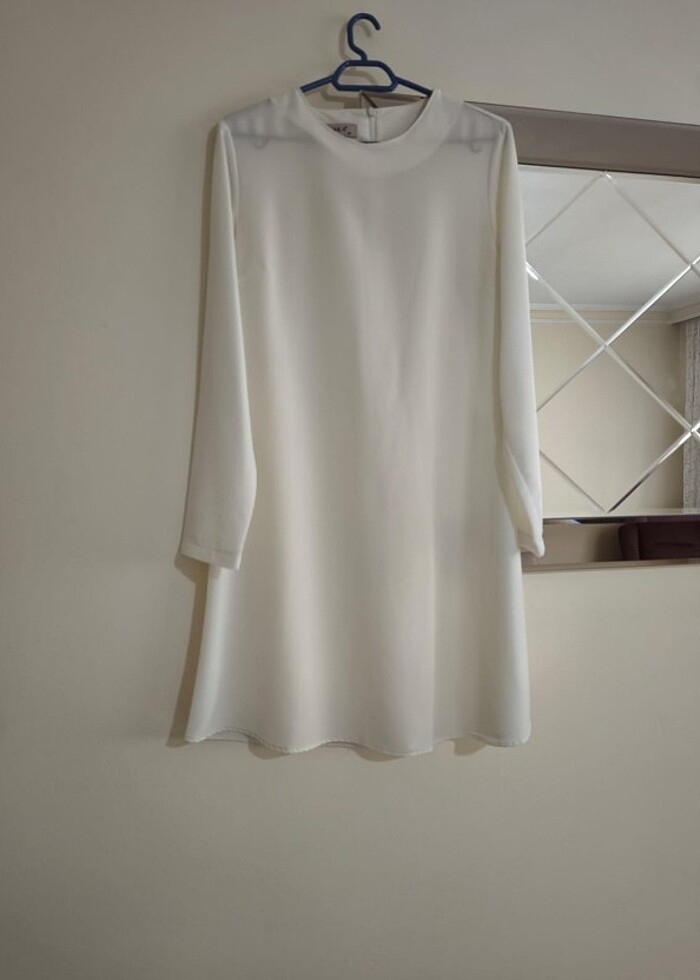 Toz pembe tunik ikili - Görsel 4