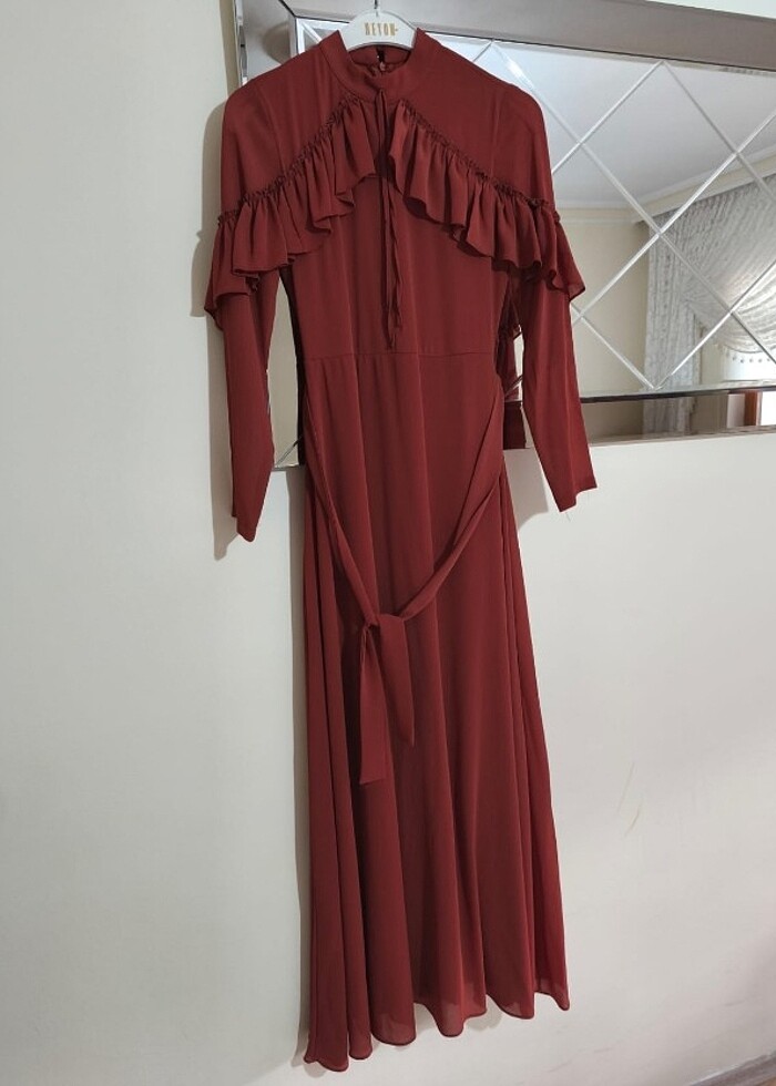 RİTA S 36 BEDEN KİREMİT RENGİ  - Görsel 4